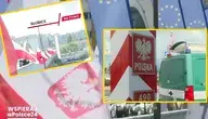 Flagi na moście granicznym w Słubicach przeszkadzają Niemcom