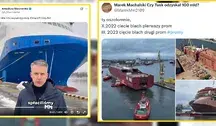 Poseł Marchewka pochwalił się zrealizowaniem projektu PiS. Chodzi o prom zwodowany w stoczni remontowej