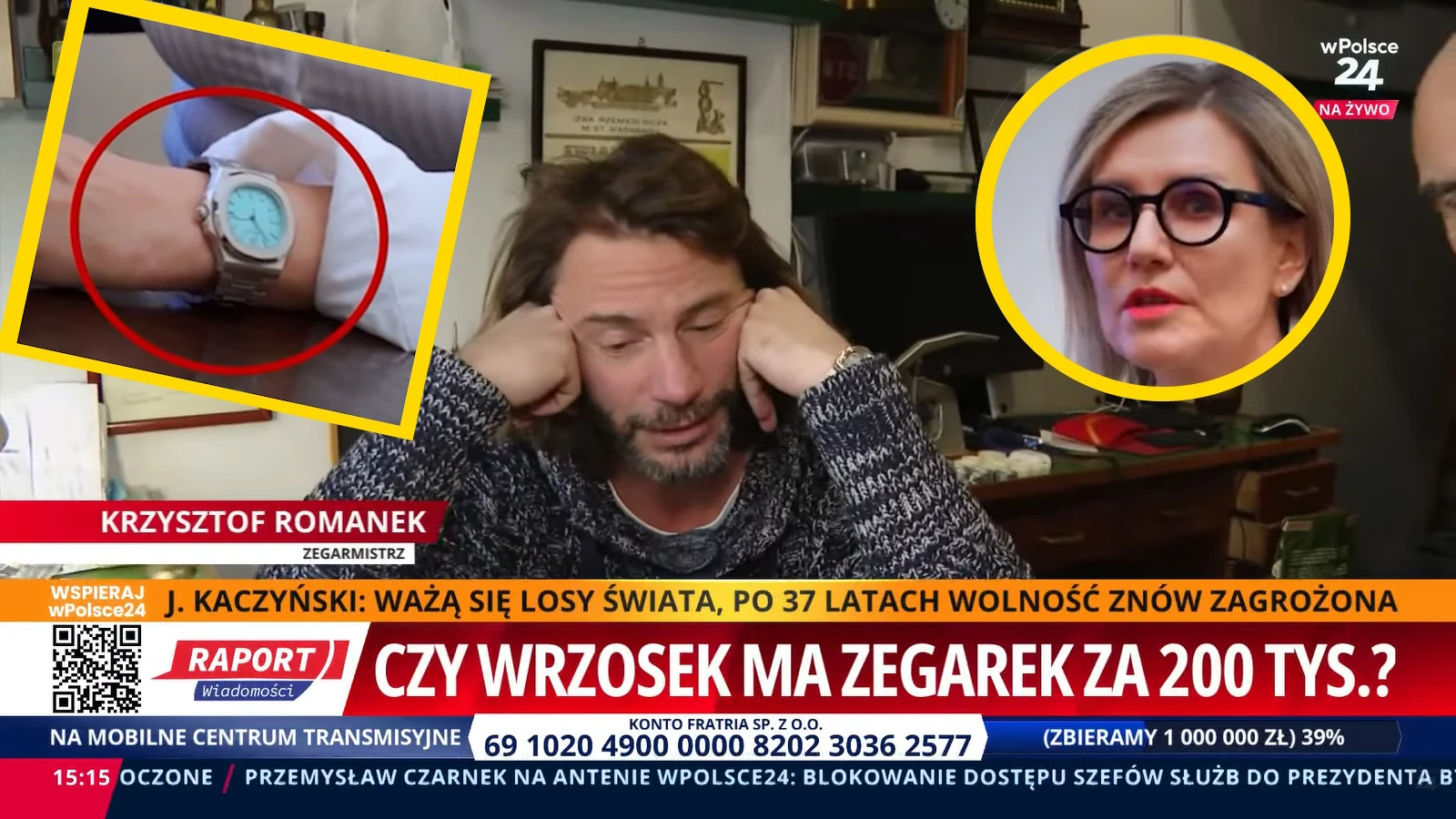 Часовщик предполагает: «Она купила подделку в Дубае». Часы Вжосека взорвали интернет