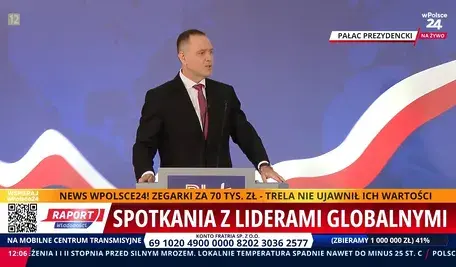 Prezydent Karol Nawrocki w sprawie dołączenia Polski do grupy G20. Konferencja w Pałacu Prezydenckim 