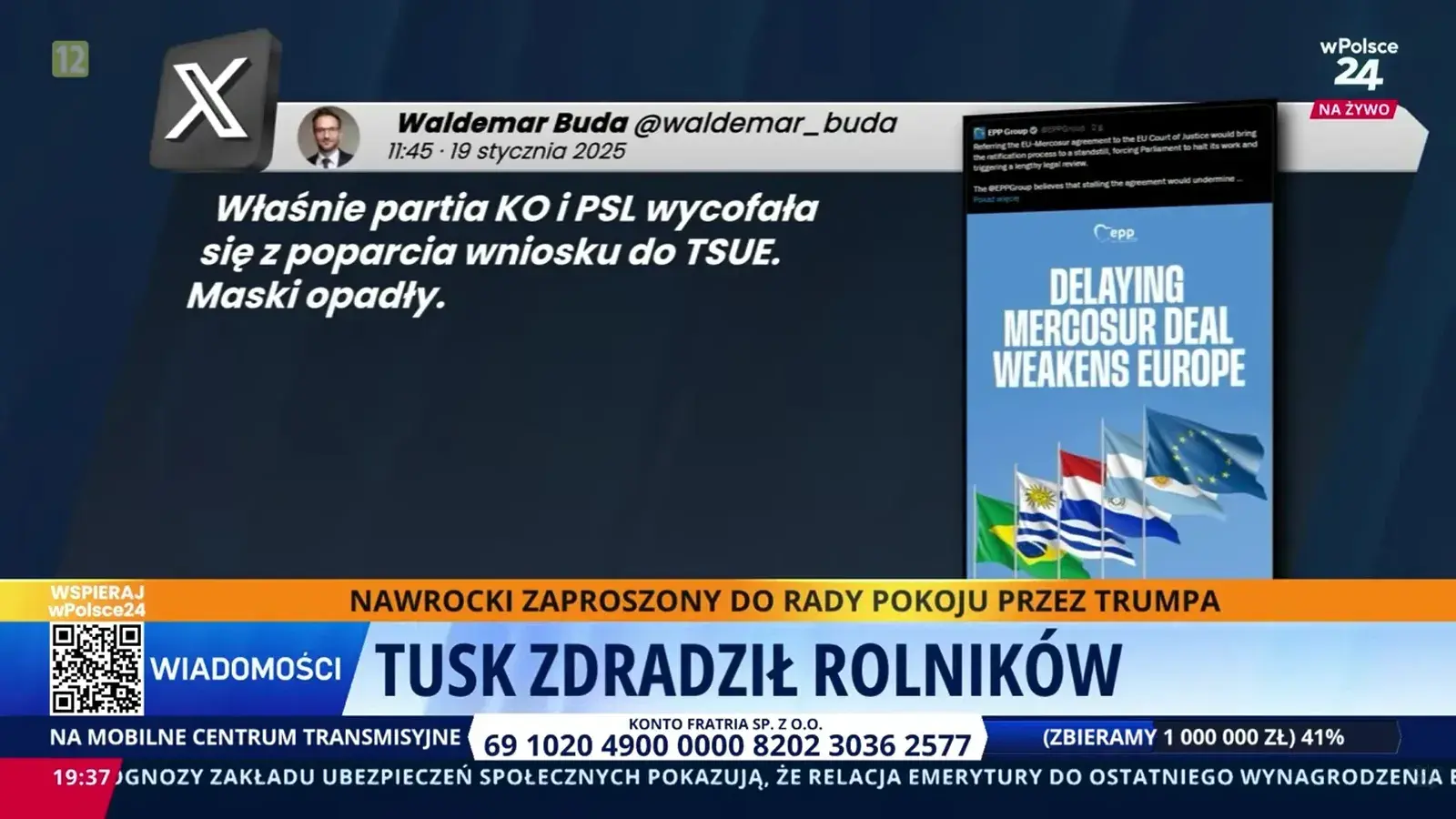 Rolnicy zostali zdradzeni? Umowa z Mercosur podpisana, obietnice Tuska bez pokrycia