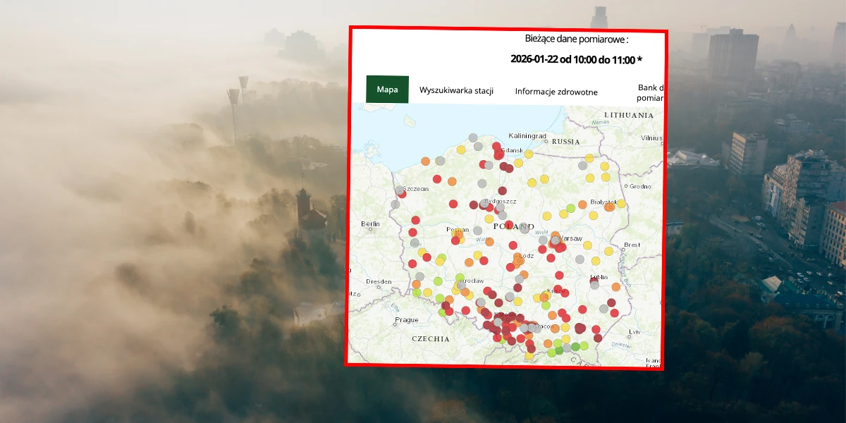 Potężny smog paraliżuje Polskę! Alarmy w wielu miejscach w kraju. Jak sprawdzić jakość powietrza blisko Ciebie?