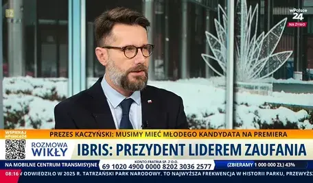 Radosław Fogiel w rozmowie Marcina Wikły na antenie telewizji wPolsce24