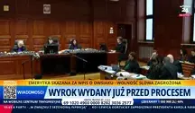 Sala sądowa podczas procesu księdza Michała Olszewskiego i urzędniczek. Obrońcy zwracają uwagę na liczne nieprawidłowości. To sąd kapturowy