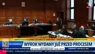 Sala sądowa podczas procesu księdza Michała Olszewskiego i urzędniczek. Obrońcy zwracają uwagę na liczne nieprawidłowości. To sąd kapturowy