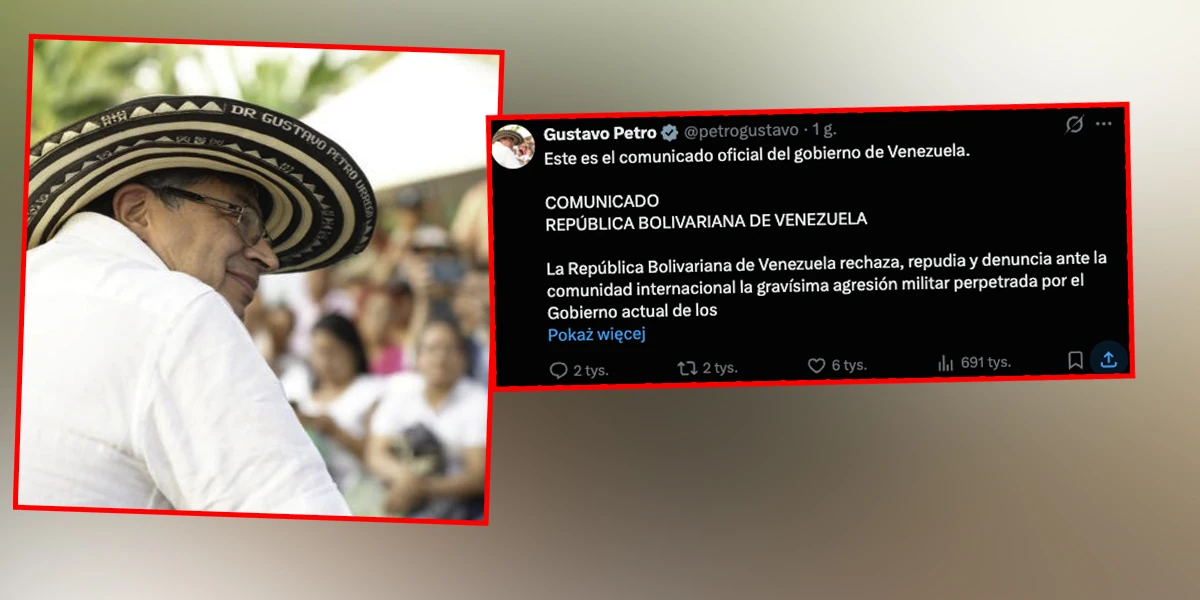 Kolumbia potępia eksplozje w Caracas. Petro wzywa do zwołania OPA i ONZ