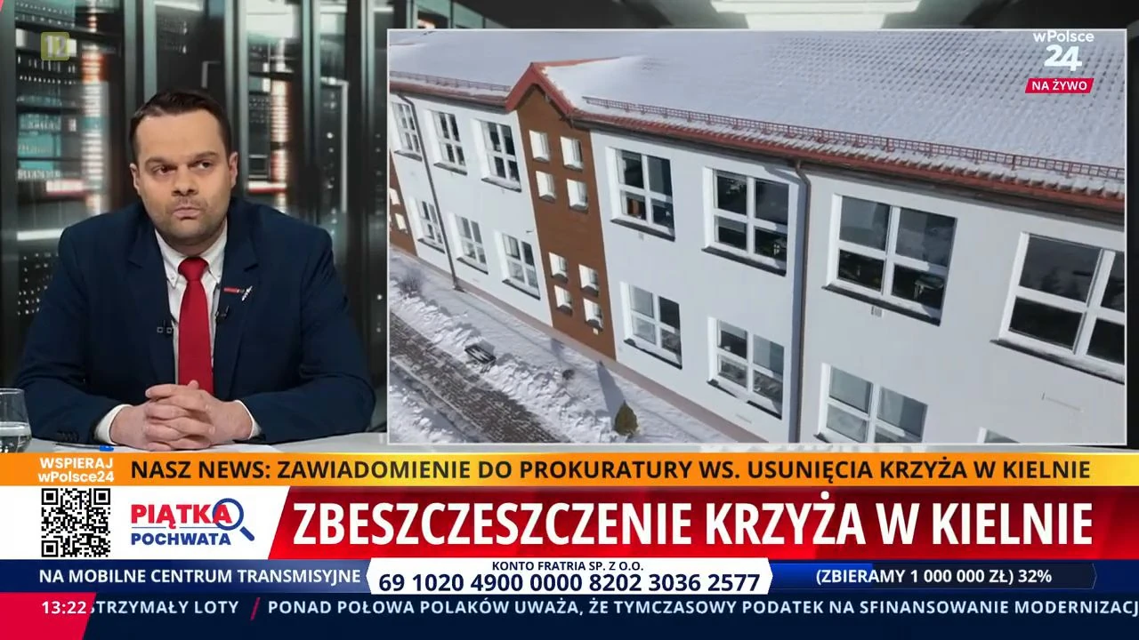 Nic lepszego nie zobaczycie! Redaktor wPolsce24 usłyszał o zbezczeszczonym krzyżu i go poniosło