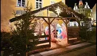 Szopka w Bolesławcu, z której skradziono figurę Dzieciątka Jezus 