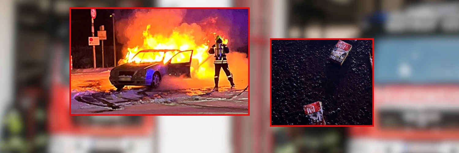 W Niemczech spłonął polski samochód. Policja ujawniła zaskakujące powody pożaru