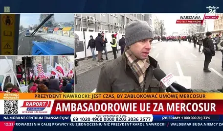 Krzysztof Bosak na proteście rolników. Wicemarszałek Sejmu wspiera protestujących