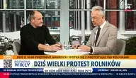 Paweł Kukiz w rozmowie z dziennikarzem telewizji wPolsce24 Marcinem Wikłą w studiu telewizji