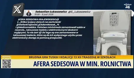 Luksusowe toalety w ministerstwie rolnictwa