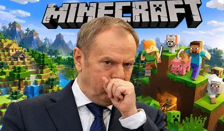 Donald Tusk w Minecraftowym świecie
