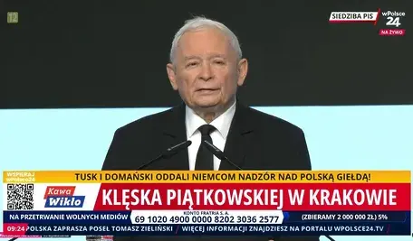 Jarosław Kaczyński ogłasza, że koniec Tuska nadchodzi