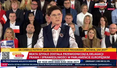 Beata Szydło podczas konwencji PiS