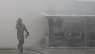 Pożar hali ze zniczami pod Otwockiem 
