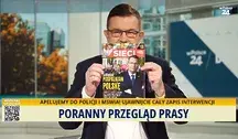 Mariusz Pietrasik podczas Porannego Przeglądu Prasy 