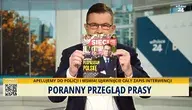 Mariusz Pietrasik podczas Porannego Przeglądu Prasy 
