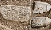 Zauważył tajemniczy kamień przed domem. Odkryto monumentalne posągi Ramzesa II