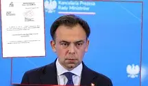 Minister finansów i gospodarki Andrzej Domański na konferencji prasowej po posiedzeniu Rady Ministrów, w KPRM w Warszawie, 29 bm. (ad)