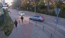 Pirat drogowy staranował ogrodzenie i runął w przepaść. O włos od rzezi na chodniku w Biskupcu
