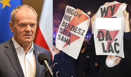 Donald Tusk/zwolennicy aborcji