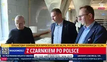 Piekarz pokazuje Przemysławowi Czarnkowi, jak wygląda jego praca w dobie rządów Kolicji Obywatelskiej