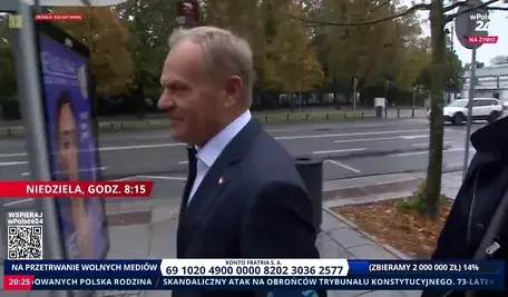 Donald Tusk spaceruje, choć jego życiu miało zagrazać śmiertelne niebezpieczeństwo