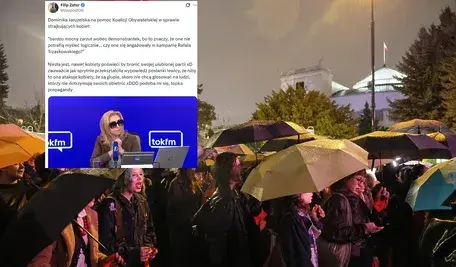 Protest zwolenników aborcji/Dominika Wielowieyska