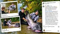 Prawdziwy potwór z polskich wód! Złowili giganta o długości niemal 3 metrów