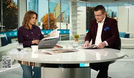 Marta Kielczyk i Mariusz Pietrasik z "Przeglądem prasy"
