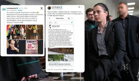 Korytarz sądowy i medialne wpisy