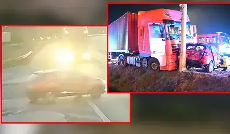 W Białej Podlaskiej 34-letnia kobieta wymusiła pierwszeństwo, zderzyła się z ciężarówką