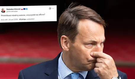 Sikorski z tweetem w tle