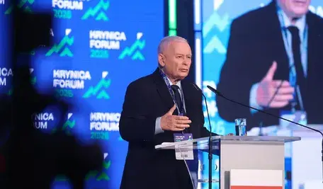 Jarosław Kaczyński na Forum w Krynicy