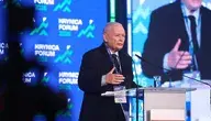 Jarosław Kaczyński na Forum w Krynicy 