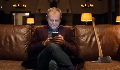 Donald Tusk ze spotu PiS
