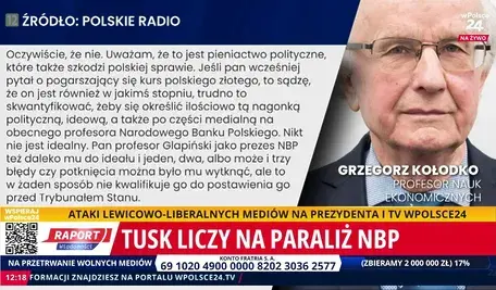 Grzegorz Kołodko obalił narrację Tuska