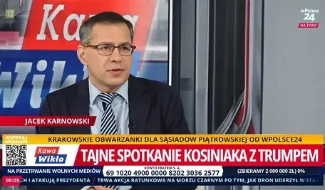 Jacek Karnowski na antenie telewizji wPolsce24