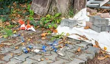 Puste butelki po alkoholu