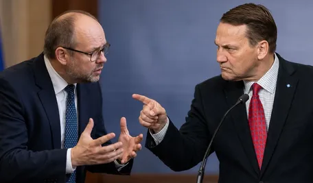 Marcin Przydacz i Radosław Sikorski