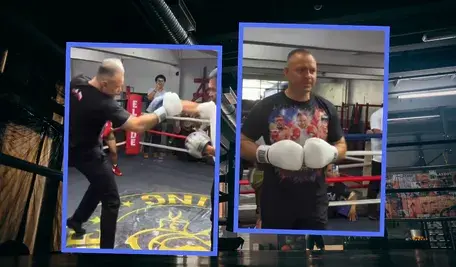 Karol Nawrocki i Manny Pacquiao