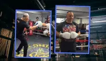 Karol Nawrocki i Manny Pacquiao