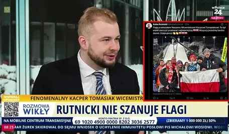 Michal Moskal w rozmowie z Marcinem Wikłą na antenie telewizji wPolsce24
