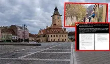Kolaż przedstawiający Rynek Wielki w Zamościu z charakterystyczną wieżą ratuszową. W prawym górnym rogu nałożone mniejsze zdjęcie przedstawiające widok z okna pociągu na tory oraz zrzut ekranu z serwisu X (dawniej Twitter) z wpisem posła Janusza Kowalskiego, alarmującym o sytuacji 1300 pracowników PKP LHS.