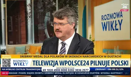 Maciej Wąsik w rozmowie z Marcinem Wikłą na antenie telewizji wPolsce24
