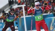 Zimowe Igrzyska Olimpijskie - Mediolan i Cortina d’Ampezzo 2026. Polka Kamila Żuk (P) na trasie biathlonowej sztafety 4x6 km kobiet w Anterselvie
