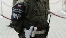 Funkcjonariusz Żandarmerii Wojskowej.