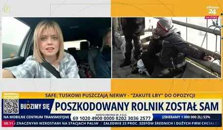 Rolnik stracił całą uprawę, Ania Pawelec relacjonuje akcję górników