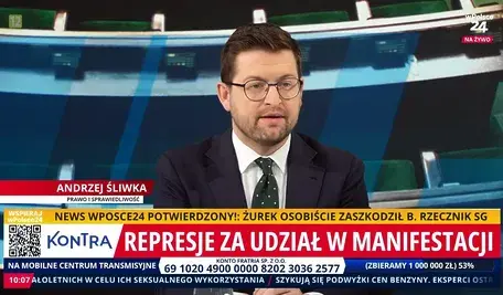 Andrzej Śliwka w Kontrze na antenie telewizji wPolcsce24 